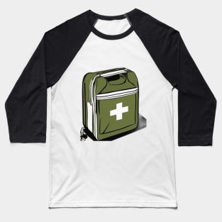 Durable Military-Style First Aid Kit Illustration No. 792 Baseball T-Shirt